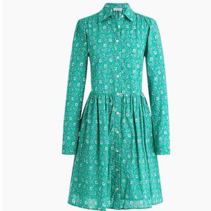 NWT J. Crew Printed Cotton Mini Shirtdress - Modern Clover